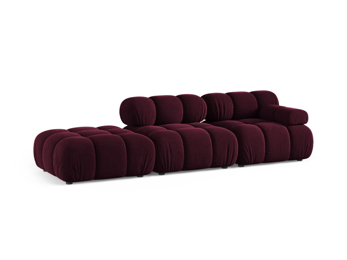 4-Sitzer Modular Sofa links Bellis in Burgundy-Venus präsentiert im Onlineshop von KAQTU Design AG. 4er Sofa ist von Micadoni