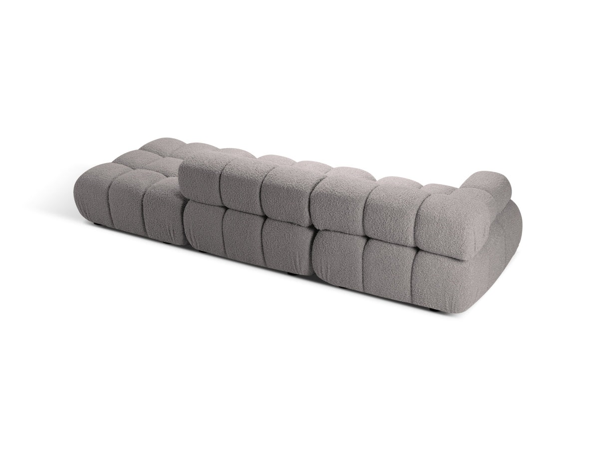 Bellis Boucle modulares Sofa rechts 4 Sitzer 94cm in Light Grey-Rolf präsentiert im Onlineshop von KAQTU Design AG. L-Sofa rechts ist von Micadoni