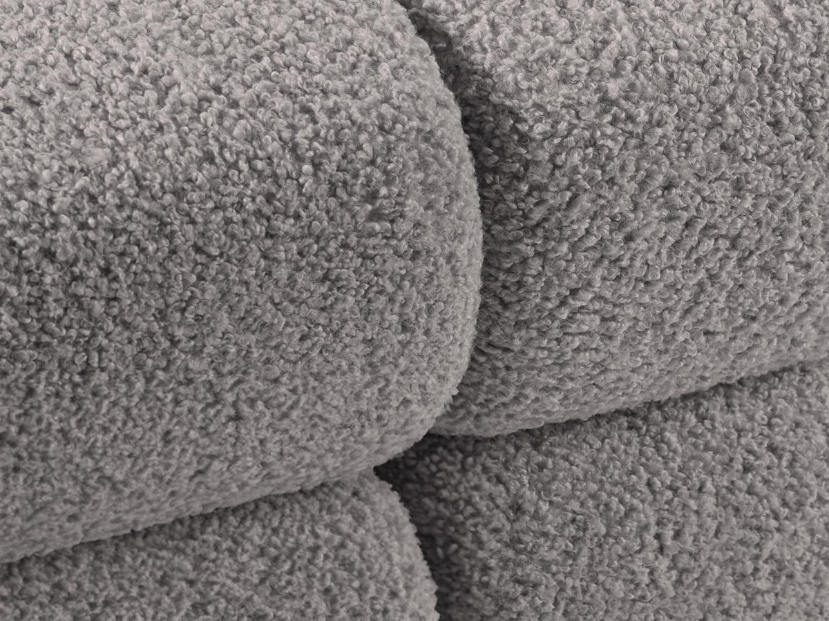 Bellis Boucle modulares Sofa rechts 4 Sitzer 94cm in Light Grey-Rolf präsentiert im Onlineshop von KAQTU Design AG. L-Sofa rechts ist von Micadoni