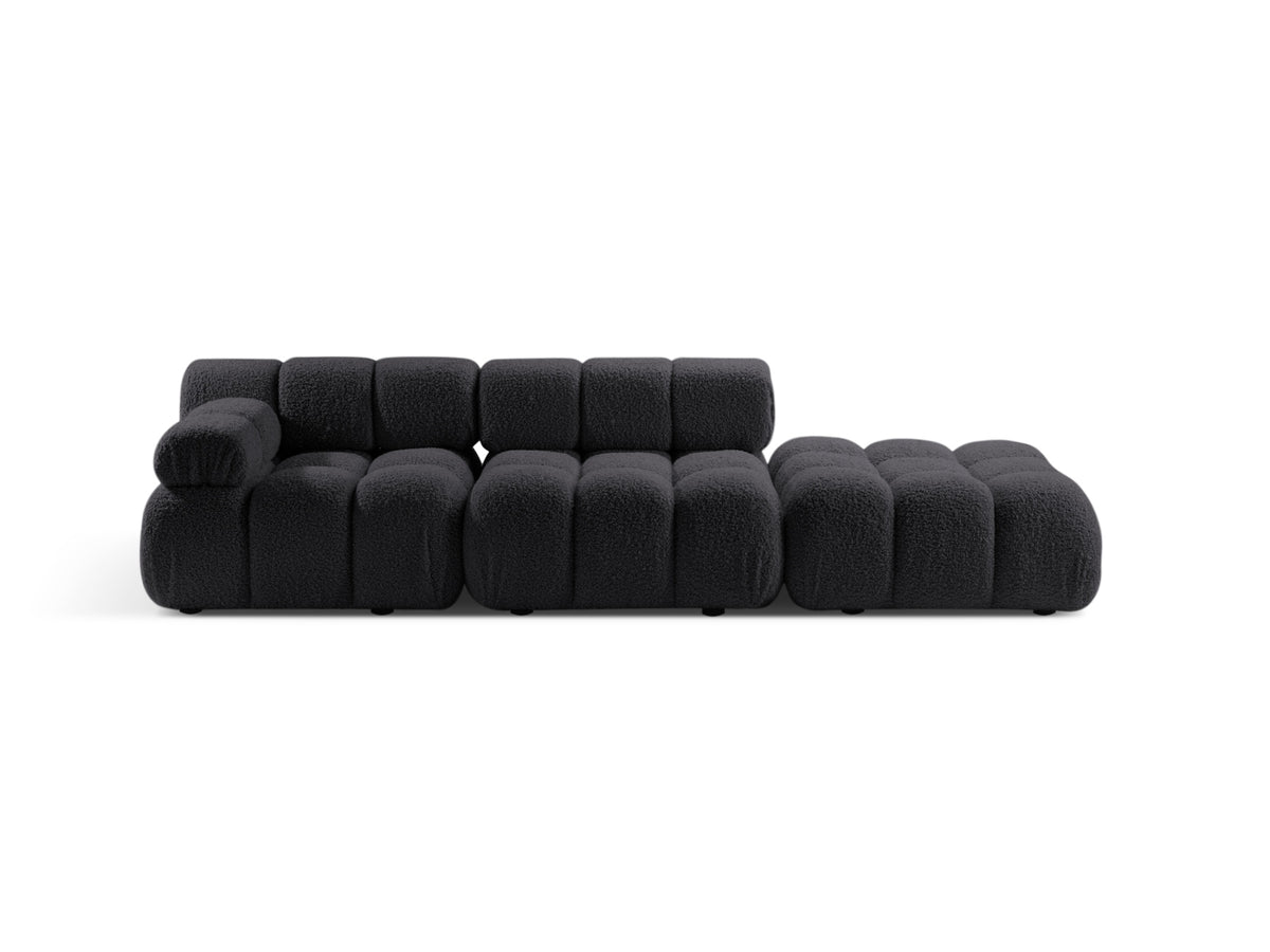 Bellis Boucle modulares Sofa rechts 4 Sitzer 94cm in Graphite-Rolf präsentiert im Onlineshop von KAQTU Design AG. L-Sofa rechts ist von Micadoni