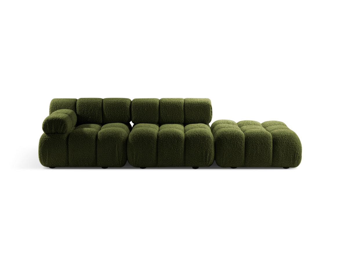 Bellis Boucle modulares Sofa rechts 4 Sitzer 94cm in Green-Rolf präsentiert im Onlineshop von KAQTU Design AG. L-Sofa rechts ist von Micadoni