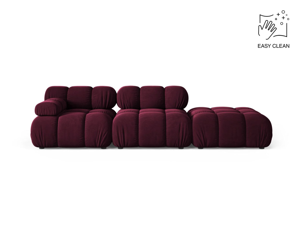 4-Sitzer Modular Sofa rechts Bellis in Burgundy-Venus präsentiert im Onlineshop von KAQTU Design AG. 4er Sofa ist von Micadoni