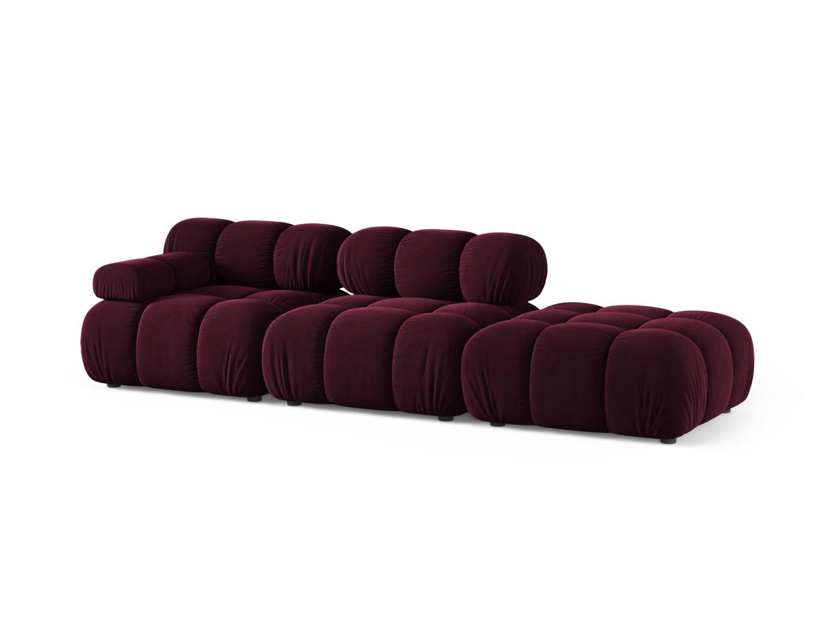 4-Sitzer Modular Sofa rechts Bellis in Burgundy-Venus präsentiert im Onlineshop von KAQTU Design AG. 4er Sofa ist von Micadoni
