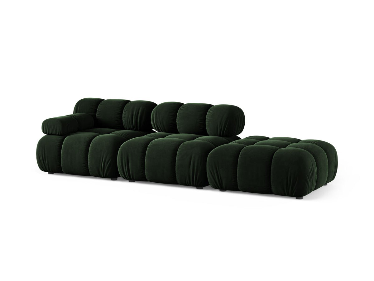4-Sitzer Modular Sofa rechts Bellis in Bottle Green-Venus präsentiert im Onlineshop von KAQTU Design AG. 4er Sofa ist von Micadoni