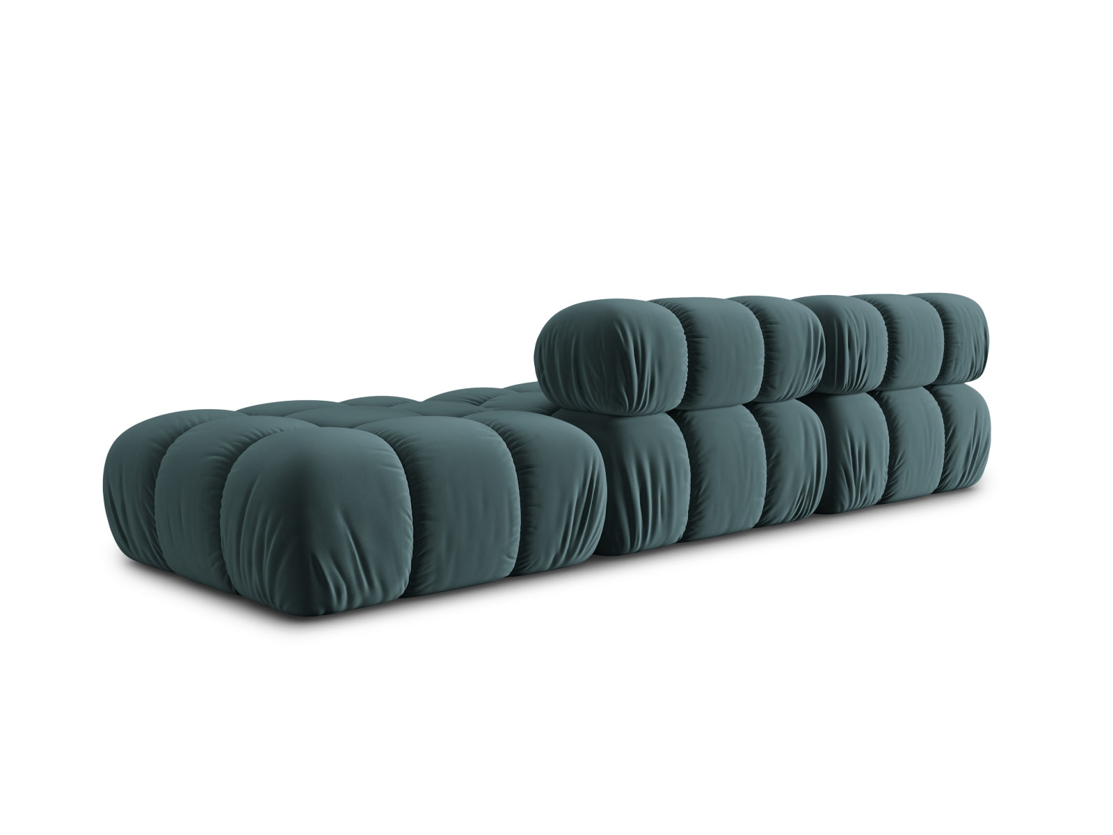 Verleihen Sie Ihrem Wohnraum mit dem Bellis Velour Sofa von Micadoni einen Hauch von Luxus. Dieses modulare 4-Sitzer Sofa bietet höchsten Komfort und stilvolles Design.