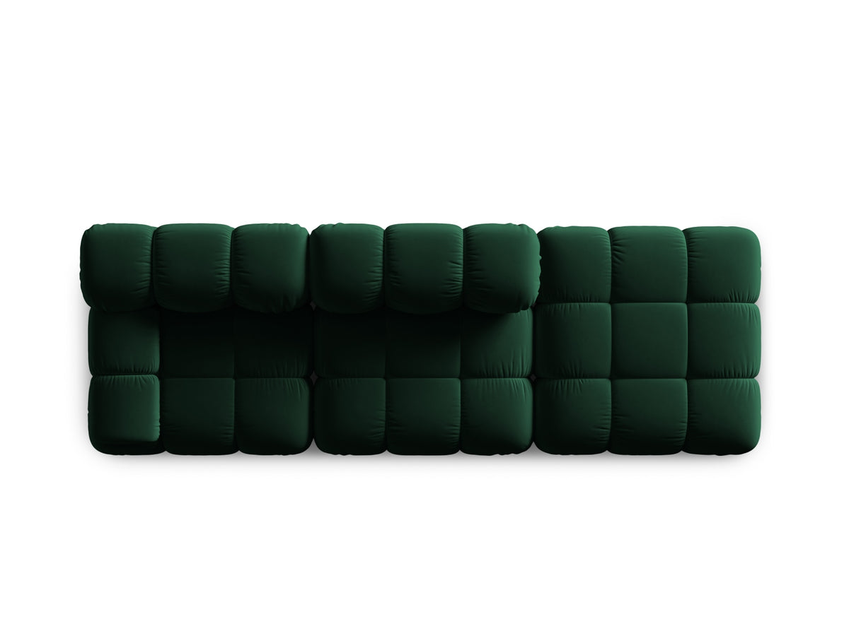 Bellis Velour modulares Sofa rechts 4 Sitzer 94cm in Bottle Green-Bluvel präsentiert im Onlineshop von KAQTU Design AG. L-Sofa rechts ist von Micadoni