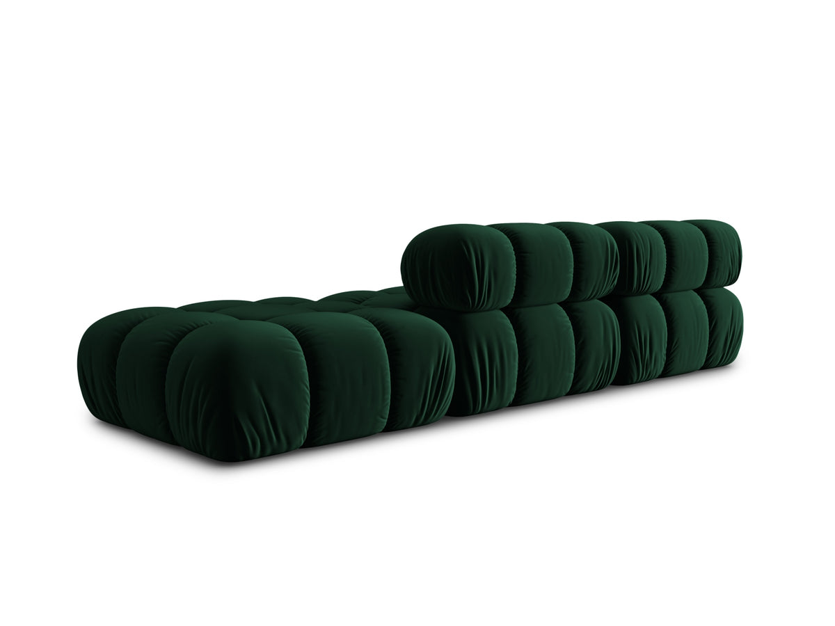 Bellis Velour modulares Sofa rechts 4 Sitzer 94cm in Bottle Green-Bluvel präsentiert im Onlineshop von KAQTU Design AG. L-Sofa rechts ist von Micadoni