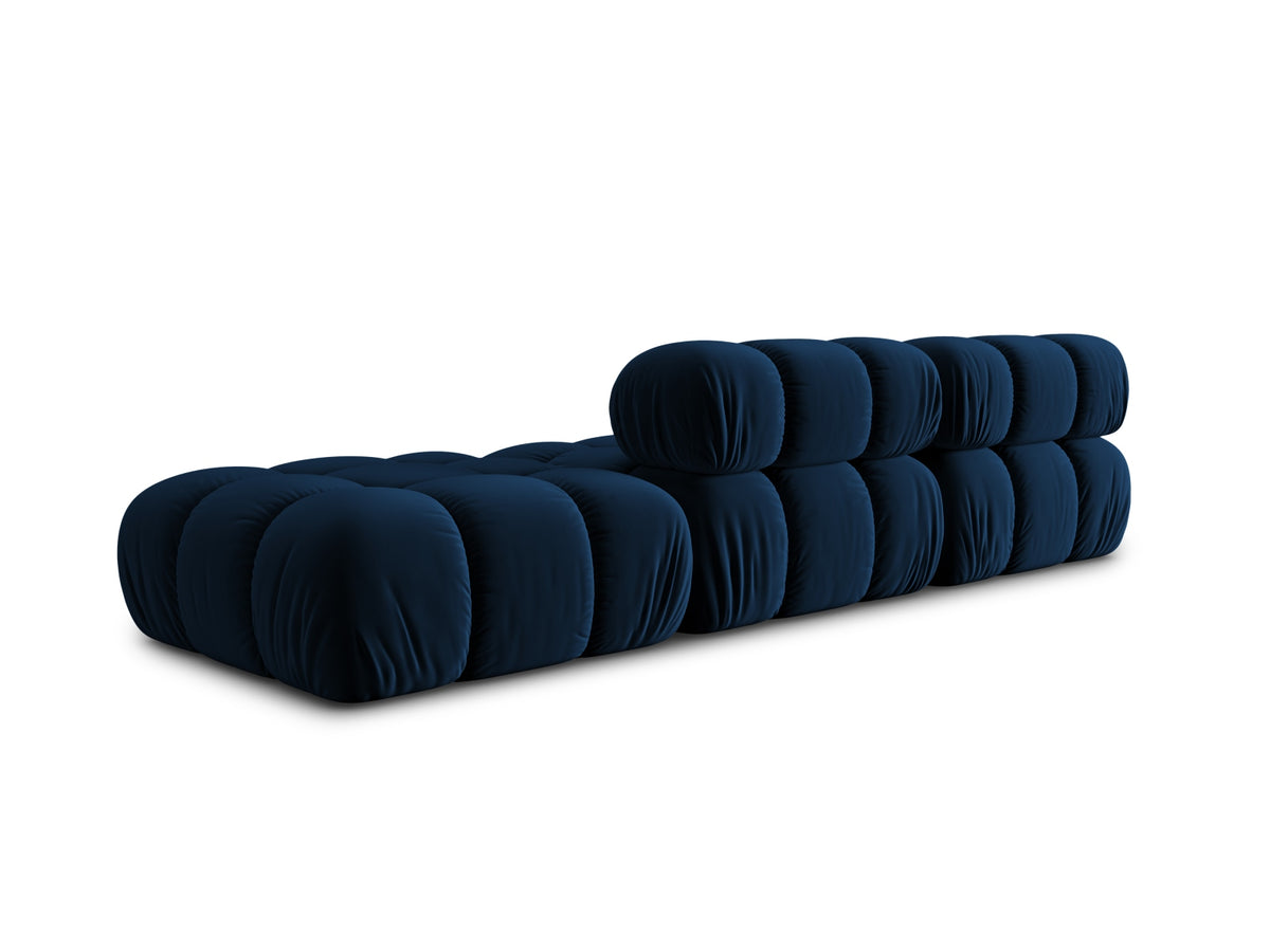 Bellis Velour modulares Sofa rechts 4 Sitzer 94cm in Royal Blue-Bluvel präsentiert im Onlineshop von KAQTU Design AG. L-Sofa rechts ist von Micadoni