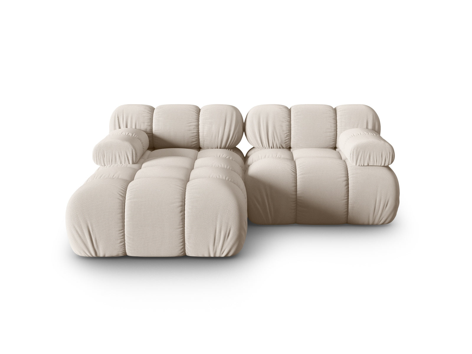 Bellis Modulares Ecksofa links 3 Sitzer 155cm in Light Beige präsentiert im Onlineshop von KAQTU Design AG. Ecksofa links ist von Micadoni