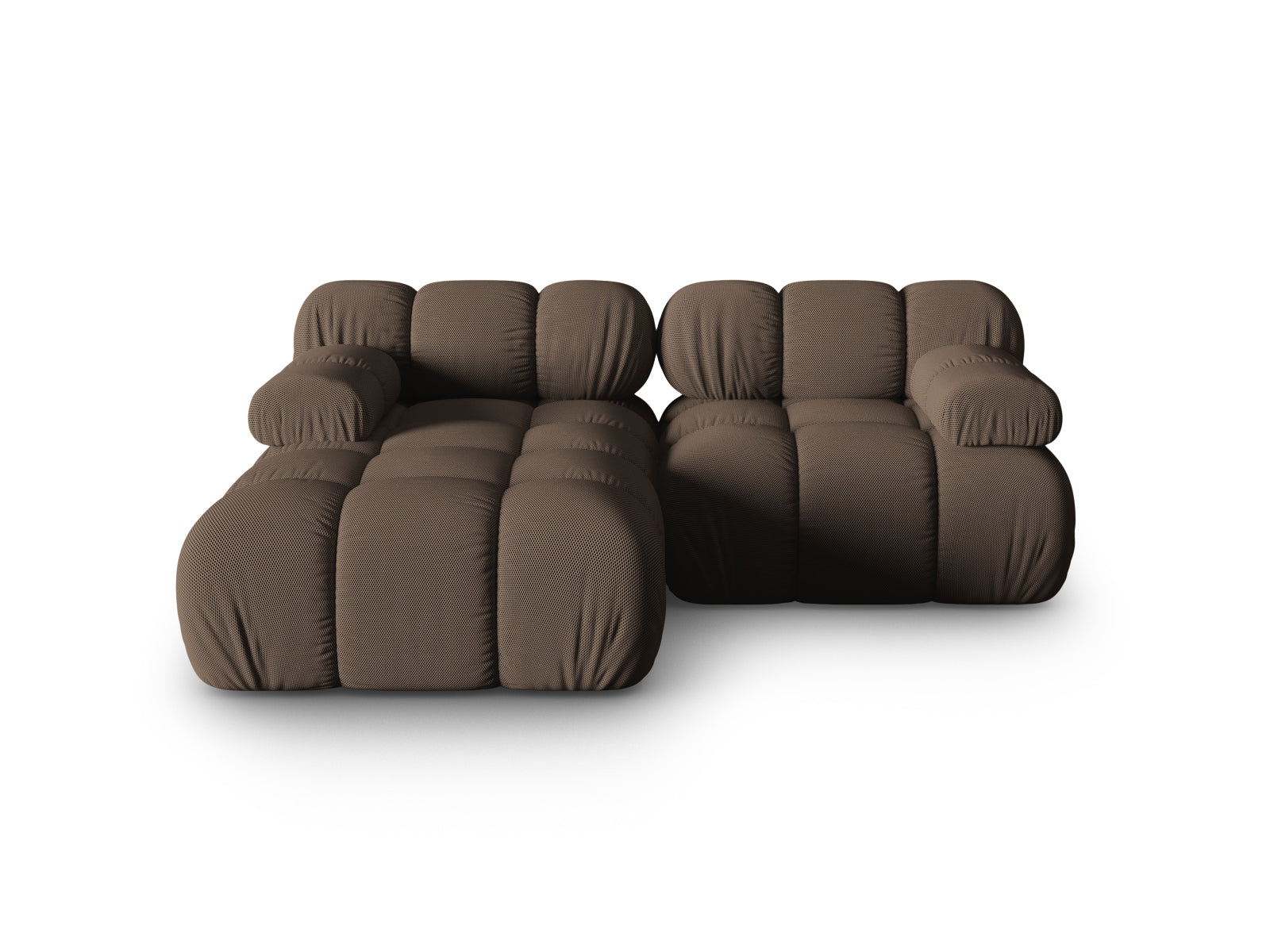 Bellis Modulares Ecksofa links 3 Sitzer 155cm in Brown präsentiert im Onlineshop von KAQTU Design AG. Ecksofa links ist von Micadoni