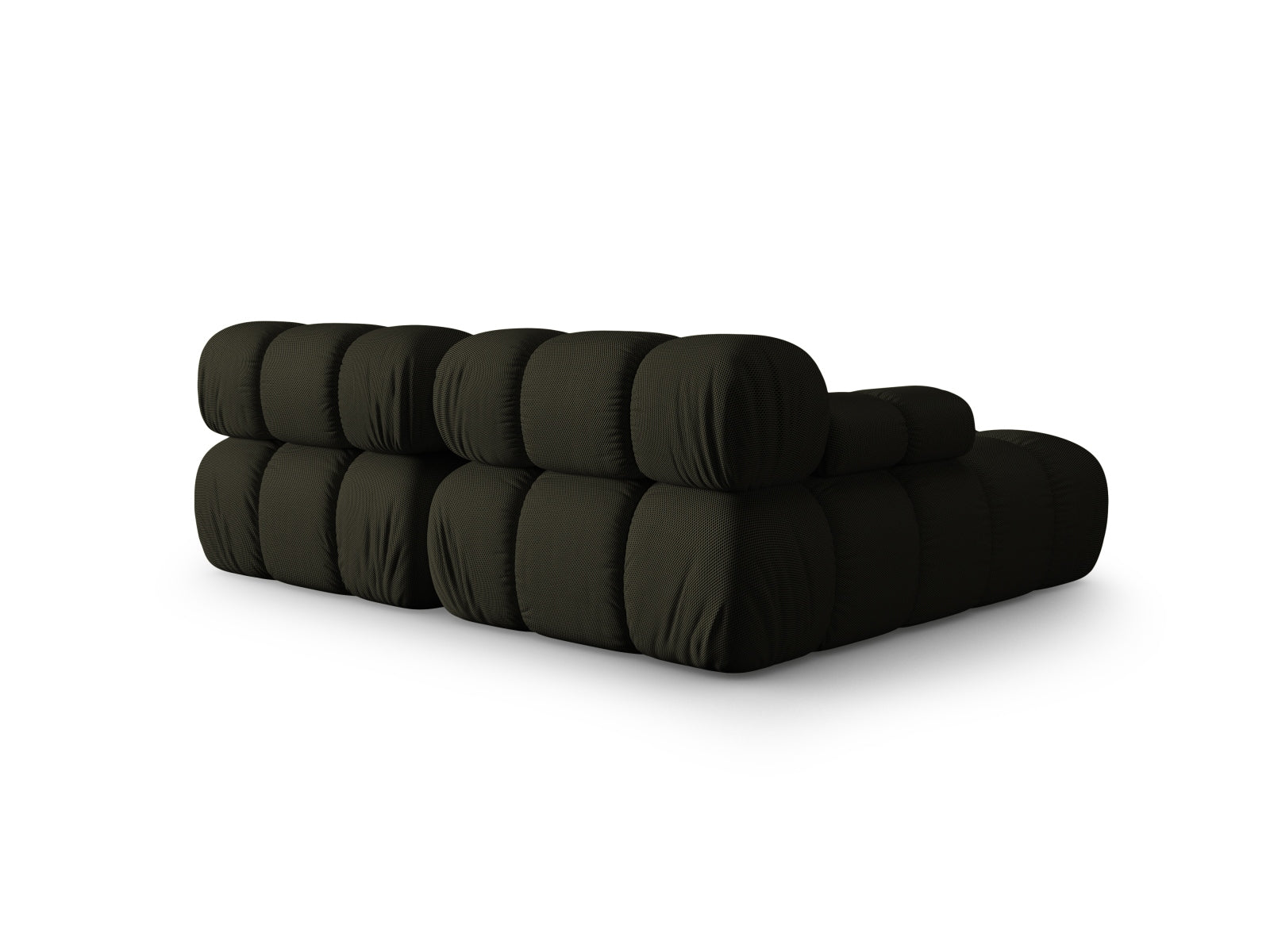 Stylisches Bellis L-Sofa in Amazon Green-Sonic, 3-Sitzer, 155 cm, linksseitig, ideal für zeitgemäße Wohnräume und gemütliche Entspannung.