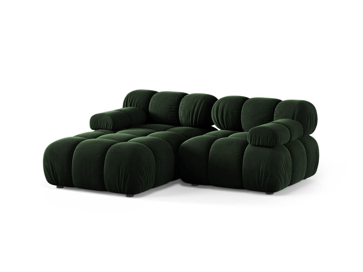 3-Sitzer Modular Ecksofa links Bellis in Bottle Green-Venus präsentiert im Onlineshop von KAQTU Design AG. Ecksofa links ist von Micadoni