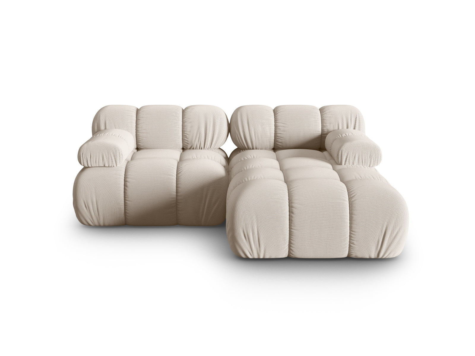 Bellis Modulares Ecksofa rechts 3 Sitzer 155cm in Light Beige präsentiert im Onlineshop von KAQTU Design AG. Ecksofa ist von Micadoni