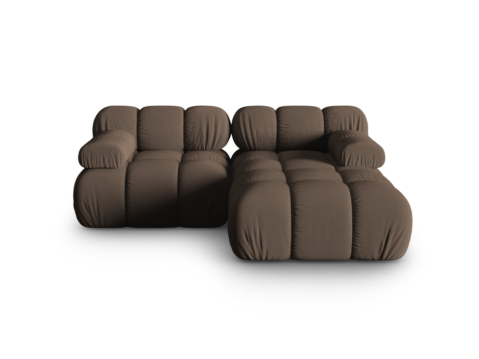 Bellis Modulares Ecksofa rechts 3 Sitzer 155cm in Brown präsentiert im Onlineshop von KAQTU Design AG. Ecksofa ist von Micadoni