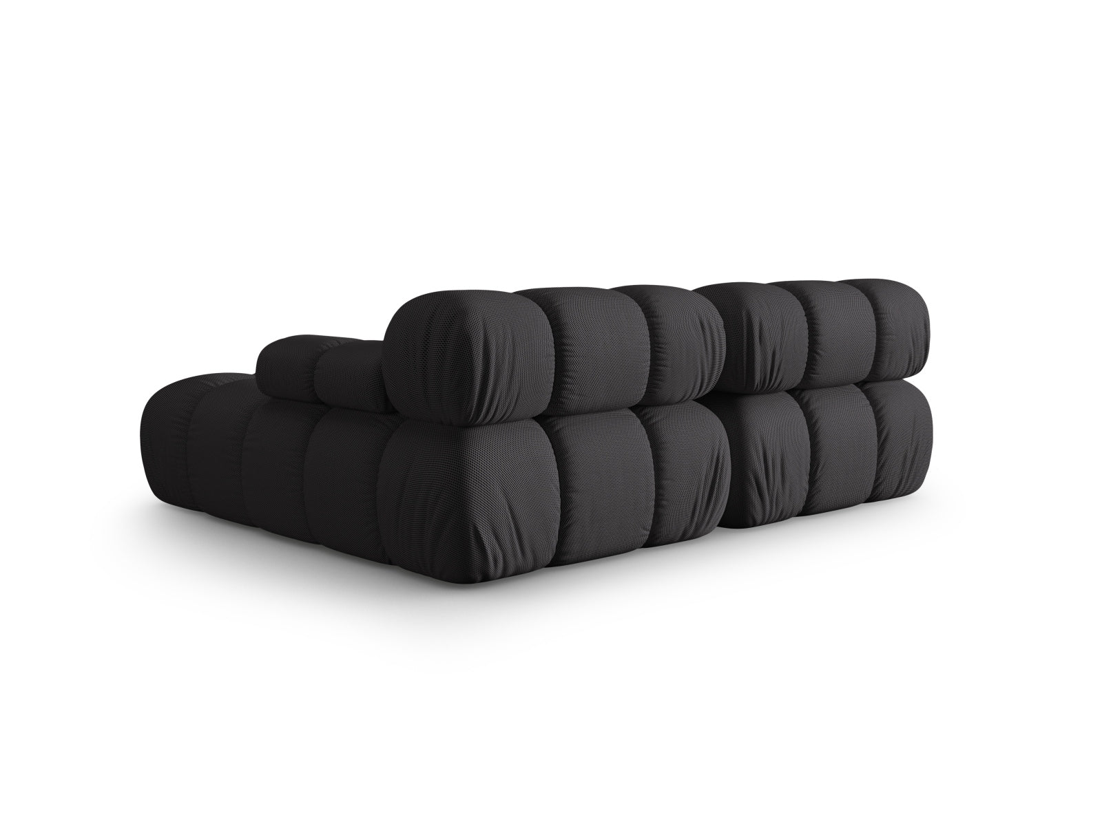 Elegantes, modulares Ecksofa Bellis in Espresso-Sonic, 3-Sitzer, 155 cm, ideal für stilvolle Wohnräume und entspannte Stunden.
