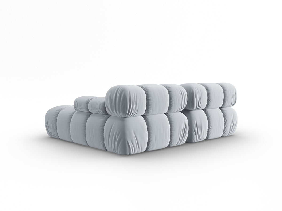 Bellis Velour modulares Ecksofa rechts 3 Sitzer 155cm in Light Blue-Bluvel präsentiert im Onlineshop von KAQTU Design AG. Ecksofa rechts ist von Micadoni