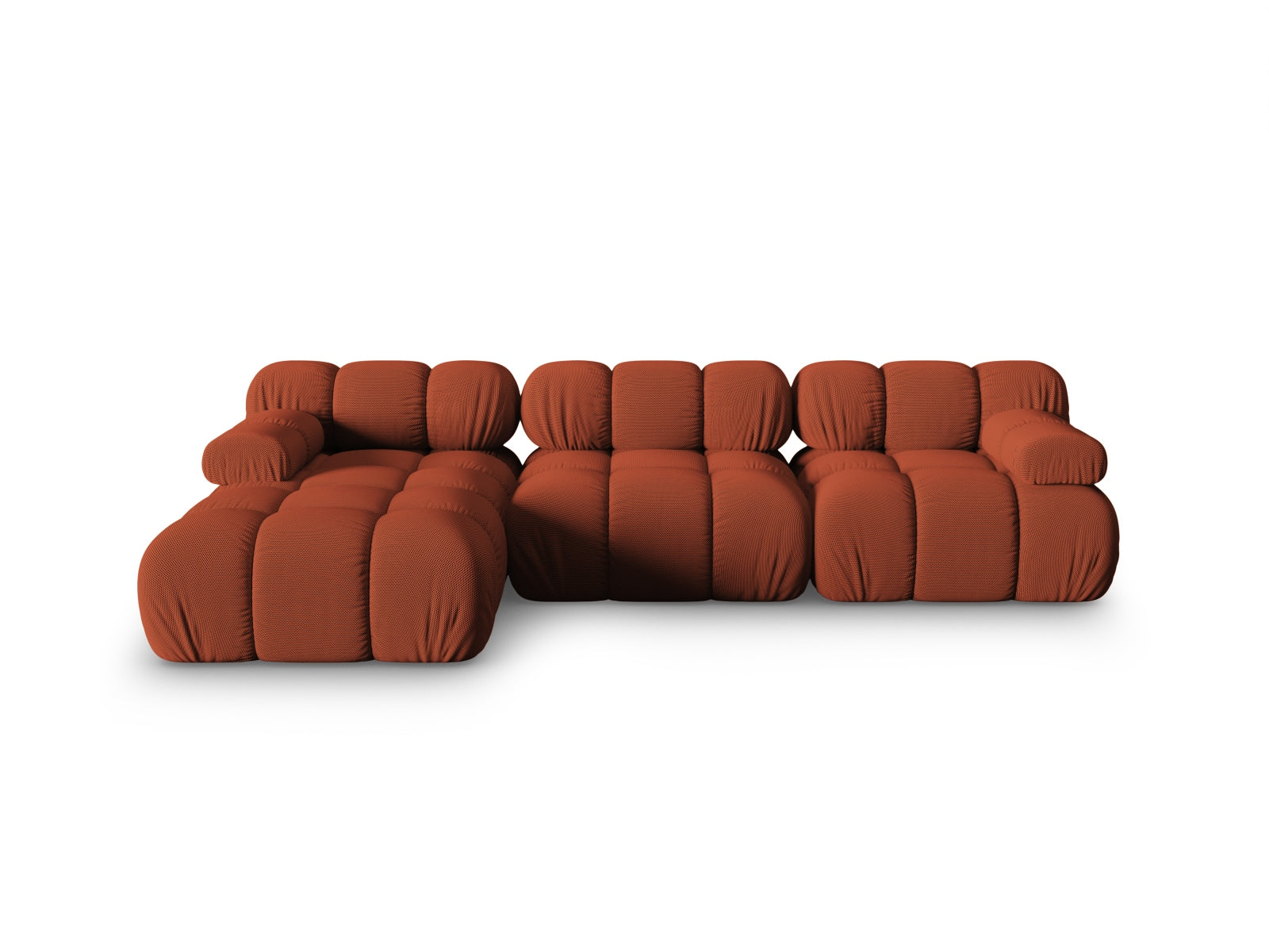 Bellis Modulares Ecksofa links 4 Sitzer 155cm in Brick präsentiert im Onlineshop von KAQTU Design AG. Ecksofa links ist von Micadoni