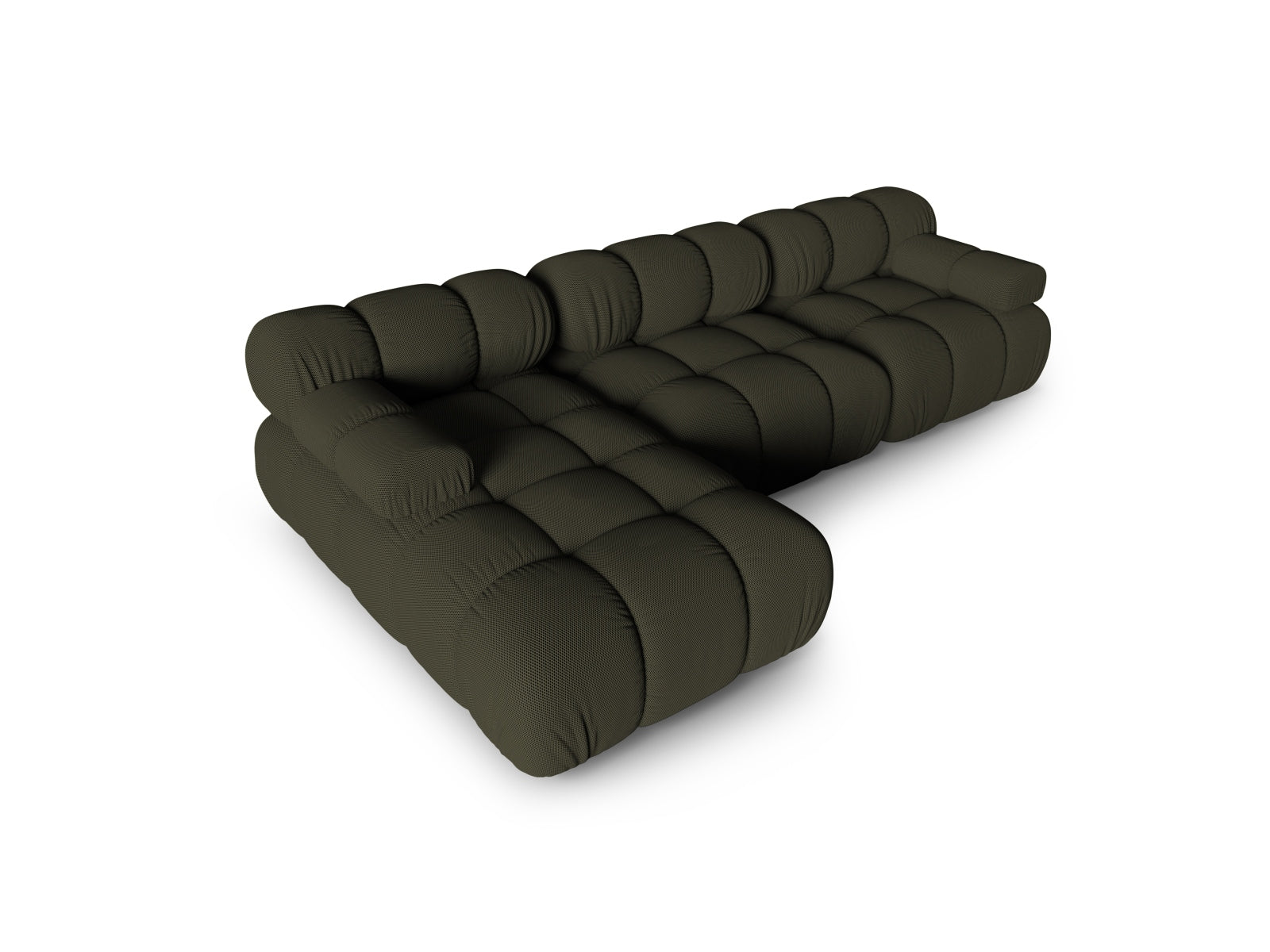 Erleben Sie das Bellis Ecksofa links von Micadoni – ein modulares 4-Sitzer Sofa mit 155 cm Breite, das Komfort und modernes Design vereint.
