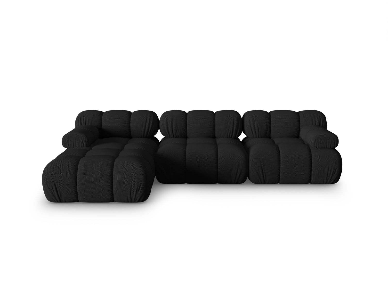 Bellis Modulares Ecksofa links 4 Sitzer 155cm in Black präsentiert im Onlineshop von KAQTU Design AG. Ecksofa links ist von Micadoni