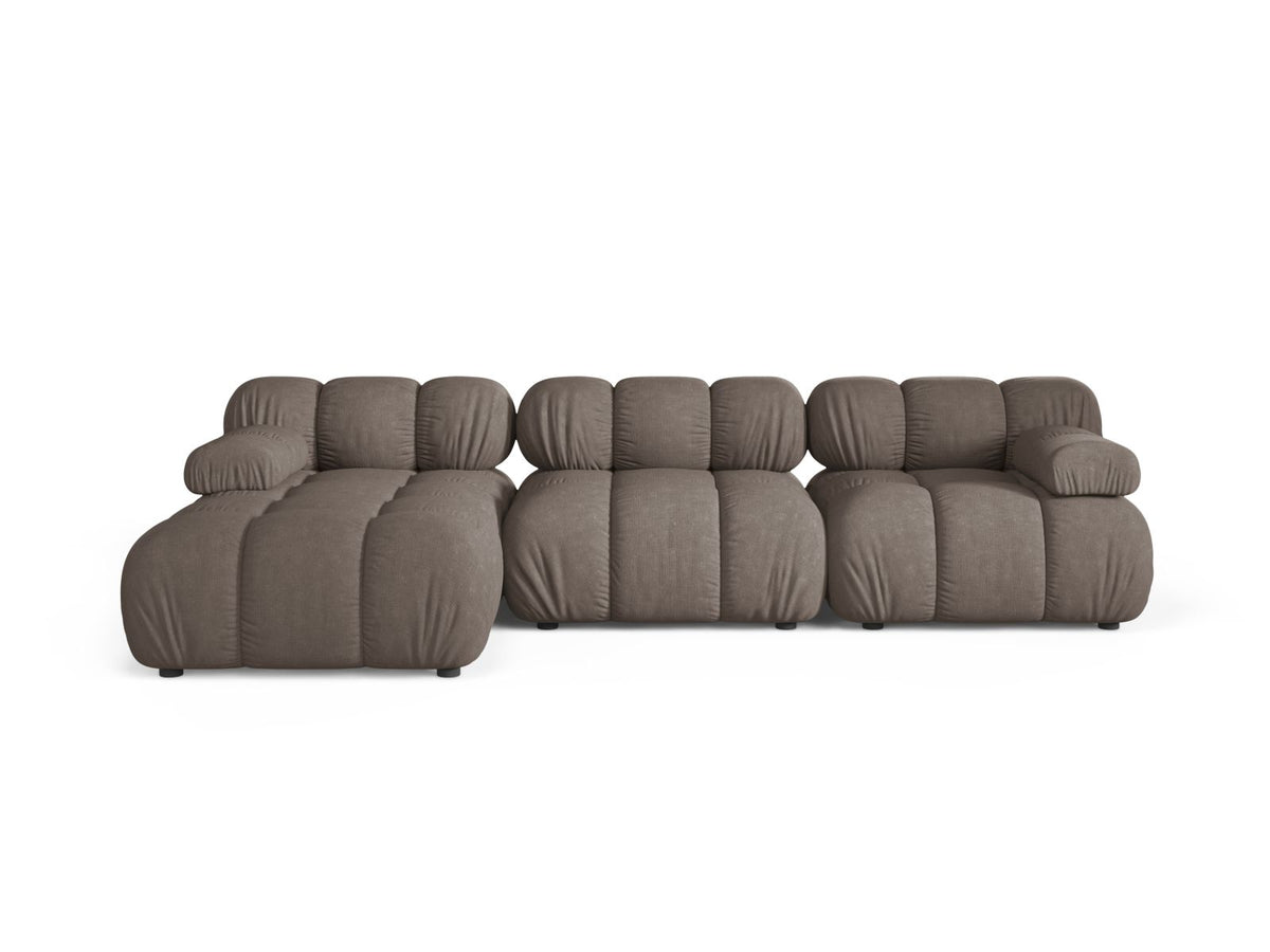 4-Sitzer Ecksofa links modular Bellis in Cappuccino-Liberty präsentiert im Onlineshop von KAQTU Design AG. Ecksofa links ist von Micadoni