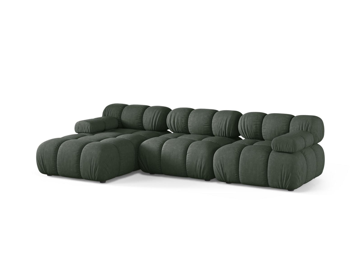 4-Sitzer Ecksofa links modular Bellis in Moss Green-Liberty präsentiert im Onlineshop von KAQTU Design AG. Ecksofa links ist von Micadoni