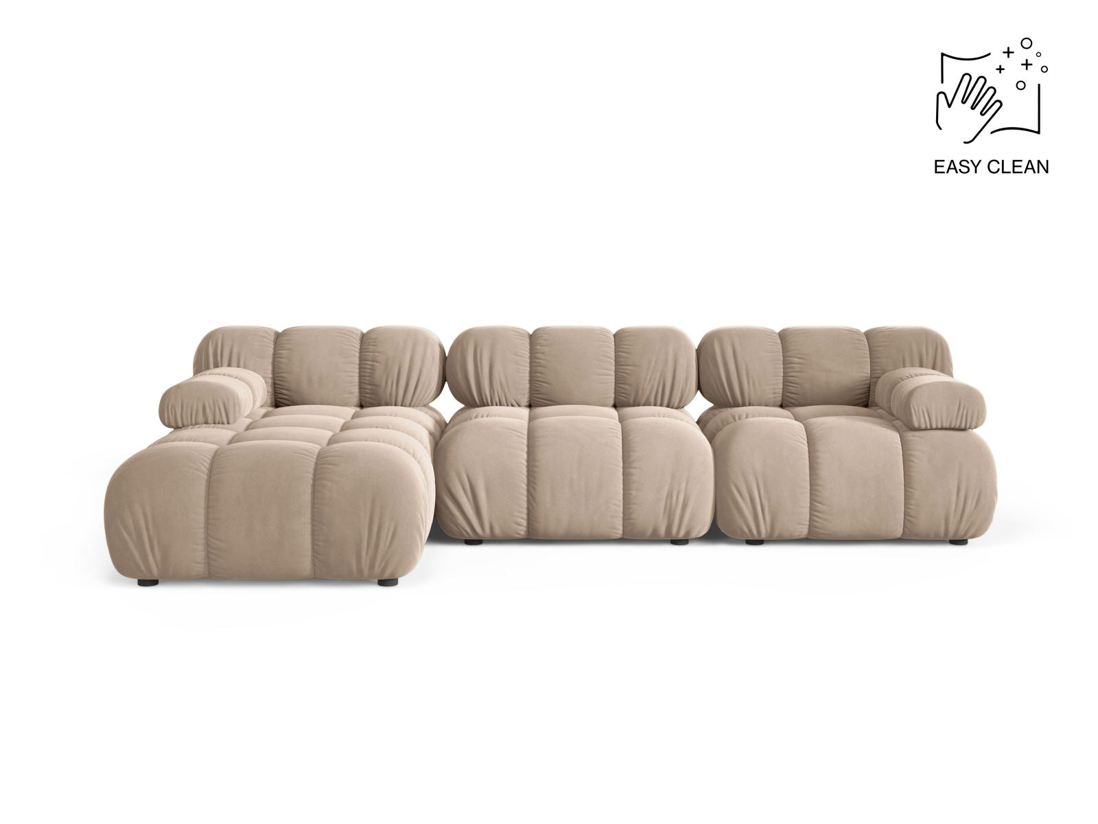 4-Sitzer Modular Ecksofa links Bellis in Beige-Venus präsentiert im Onlineshop von KAQTU Design AG. Ecksofa links ist von Micadoni