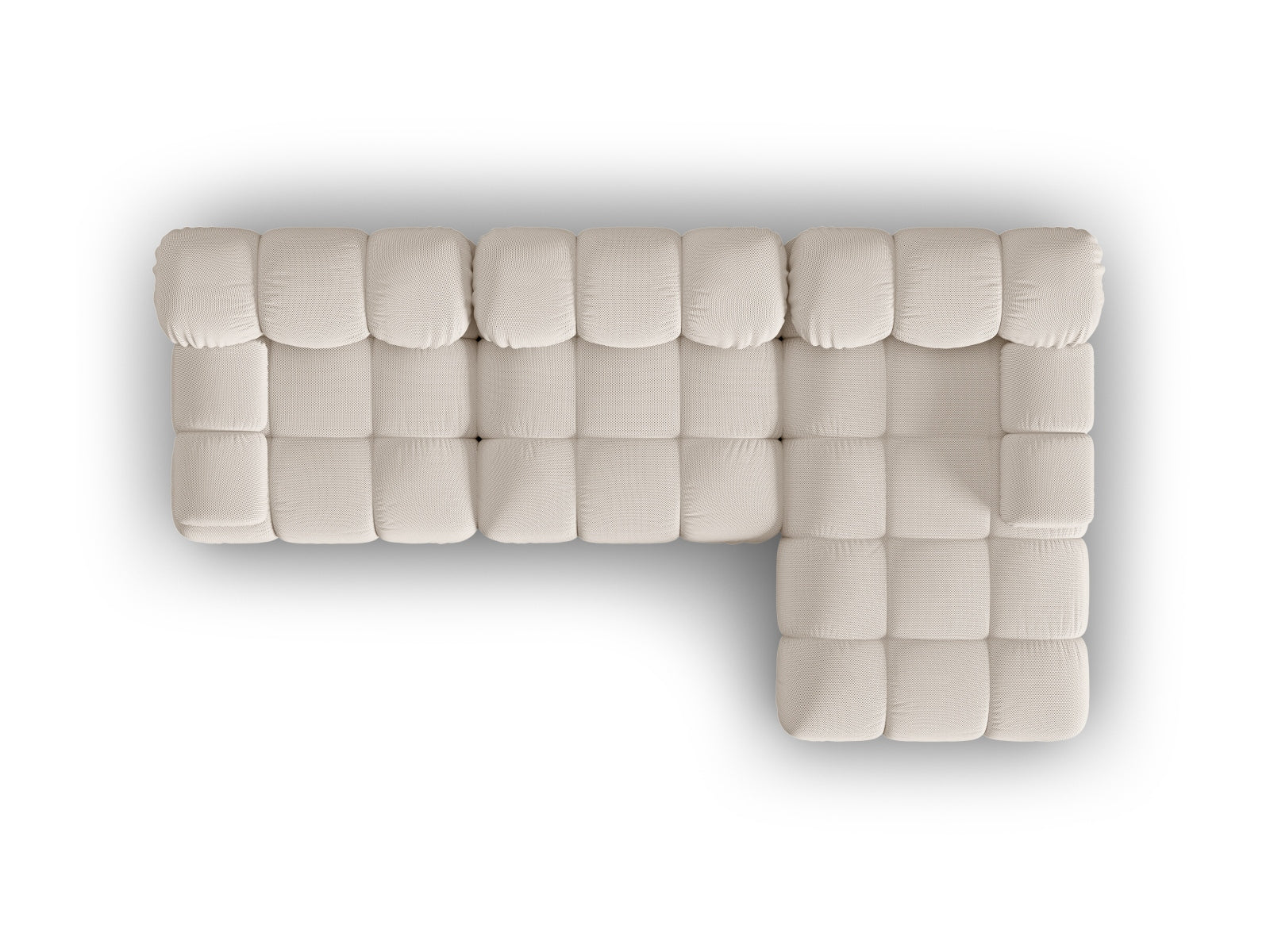 Erleben Sie das Bellis Ecksofa von Micadoni: Ein elegantes, modulares 4-Sitzer-Sofa (155 cm) für Ihr stilvolles Wohnzimmer, das Komfort und Funktionalität bietet.