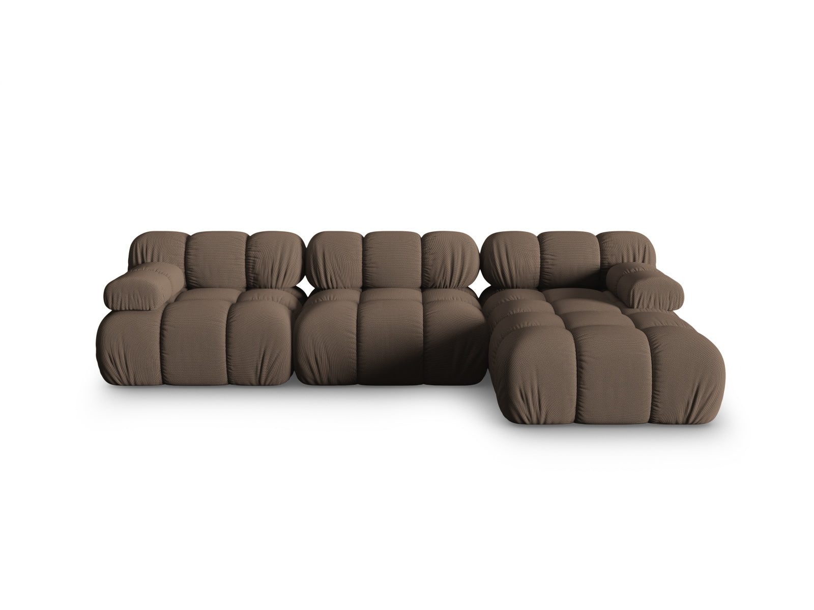 Bellis Modulares Ecksofa rechts 4 Sitzer 155cm in Brown präsentiert im Onlineshop von KAQTU Design AG. Ecksofa rechts ist von Micadoni