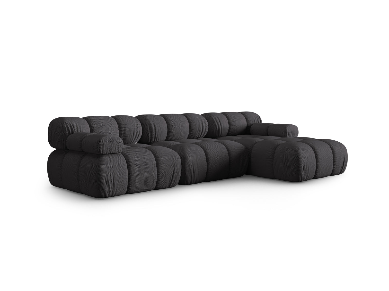 Elegantes Bellis Ecksofa in Espresso-Sonic, 4-Sitzer, 155 cm, ideal für stilvolle Wohnräume, erhältlich bei KAQTU Design AG.