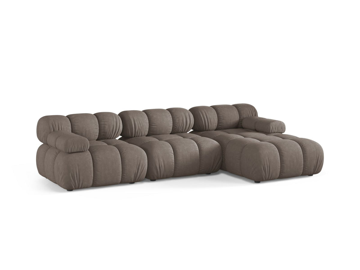 4-Sitzer Ecksofa rechts Bellis in Cappuccino-Liberty präsentiert im Onlineshop von KAQTU Design AG. Ecksofa rechts ist von Micadoni