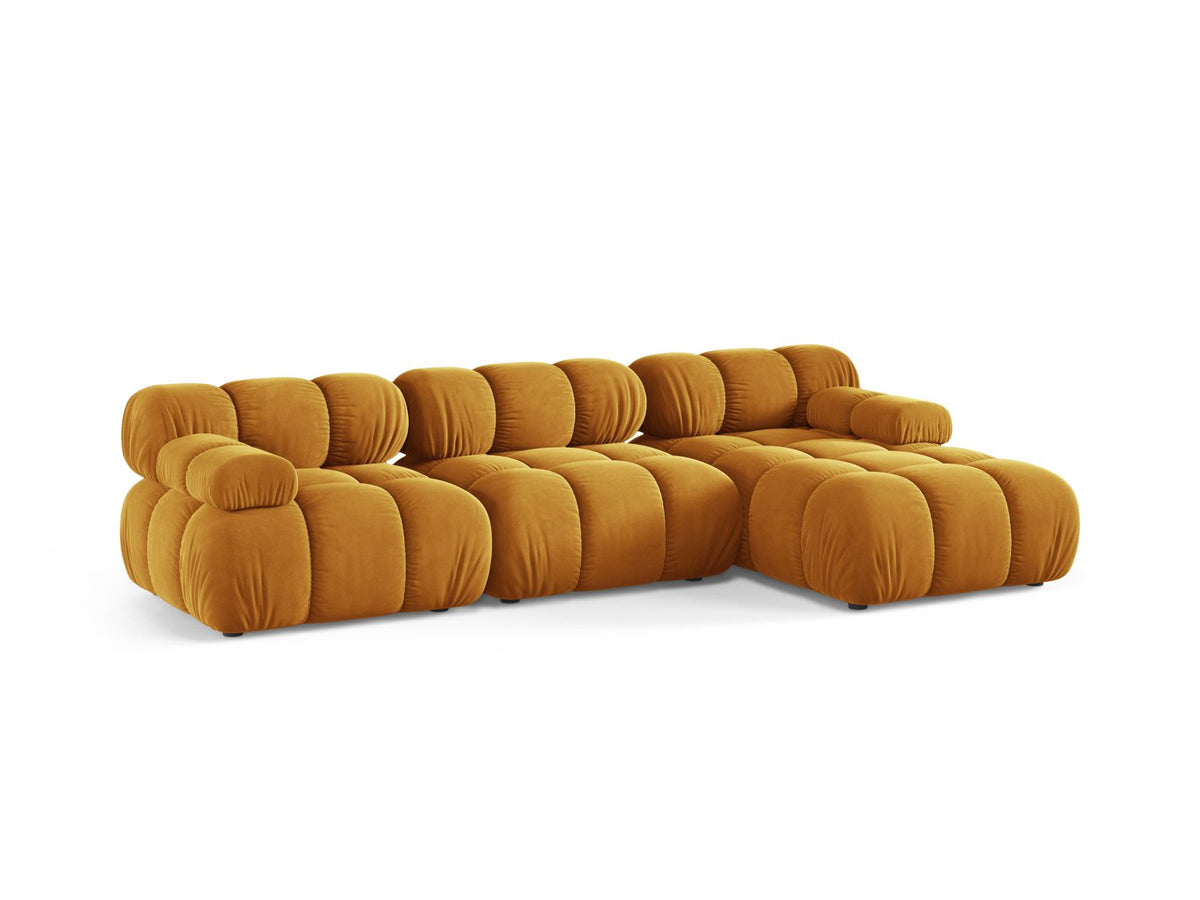 4-Sitzer Modular Ecksofa rechts Bellis in Yellow-Venus präsentiert im Onlineshop von KAQTU Design AG. Ecksofa rechts ist von Micadoni