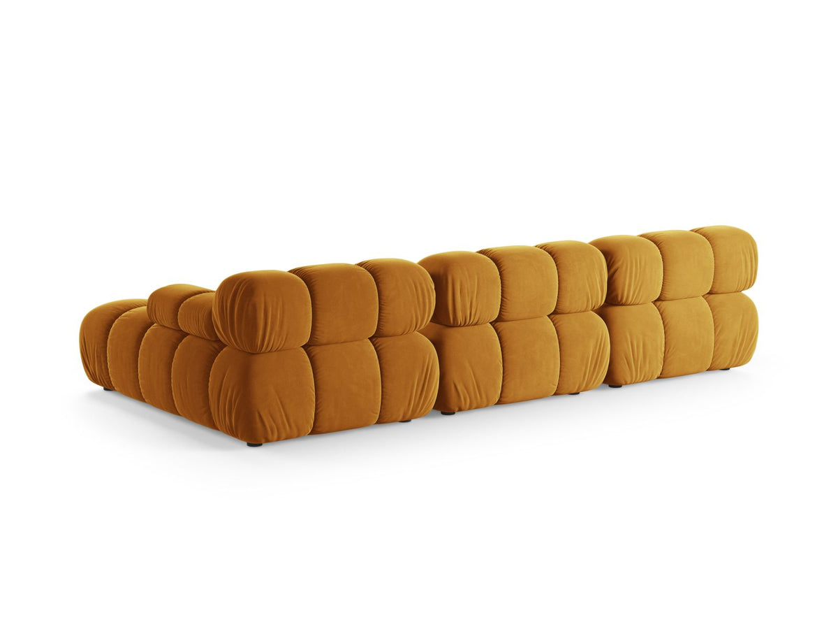4-Sitzer Modular Ecksofa rechts Bellis in Yellow-Venus präsentiert im Onlineshop von KAQTU Design AG. Ecksofa rechts ist von Micadoni