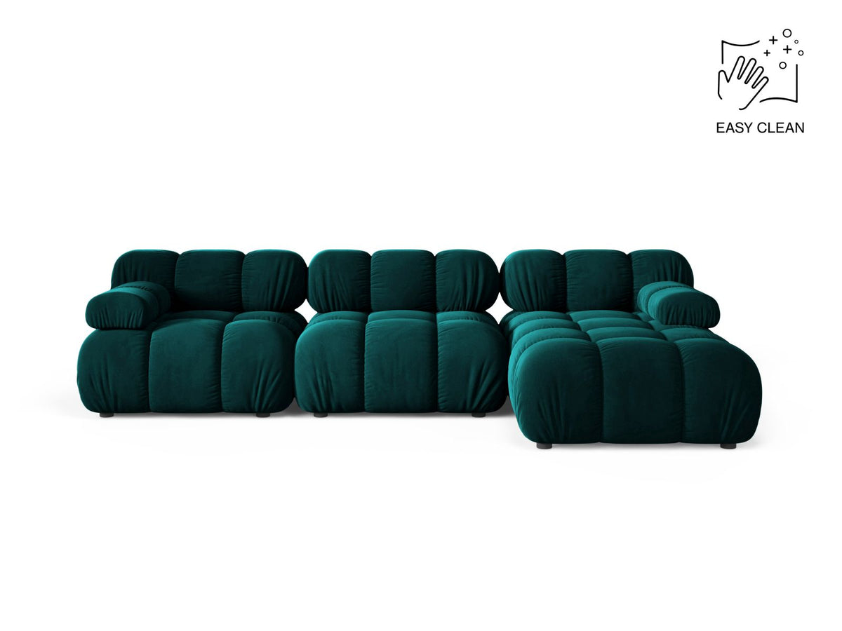 4-Sitzer Modular Ecksofa rechts Bellis in Deep Petrol-Venus präsentiert im Onlineshop von KAQTU Design AG. Ecksofa rechts ist von Micadoni