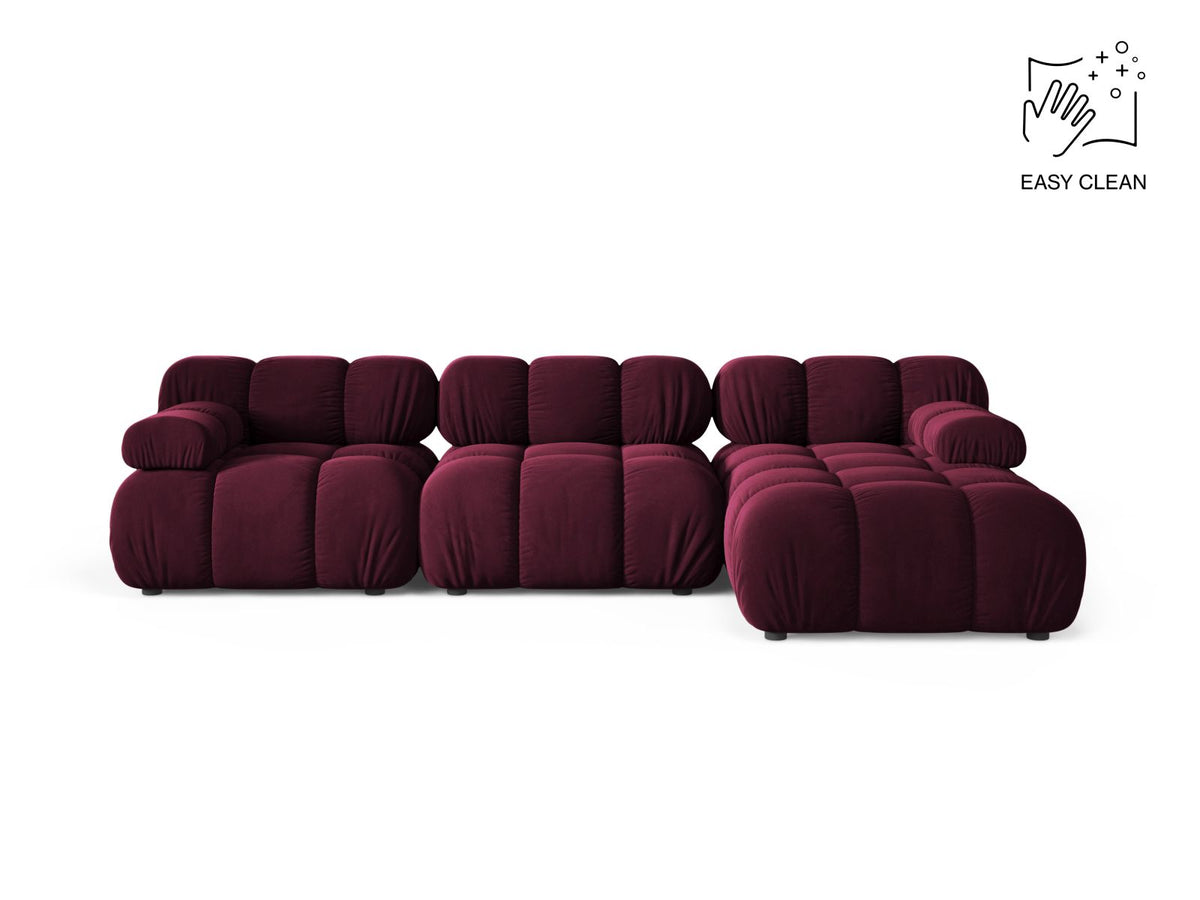4-Sitzer Modular Ecksofa rechts Bellis in Burgundy-Venus präsentiert im Onlineshop von KAQTU Design AG. Ecksofa rechts ist von Micadoni
