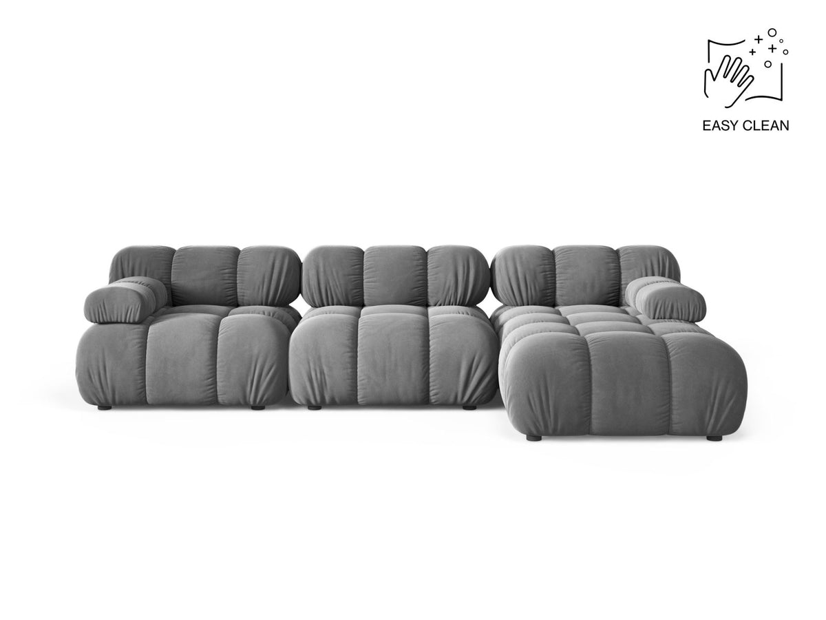 4-Sitzer Modular Ecksofa rechts Bellis in Light Grey-Venus präsentiert im Onlineshop von KAQTU Design AG. Ecksofa rechts ist von Micadoni