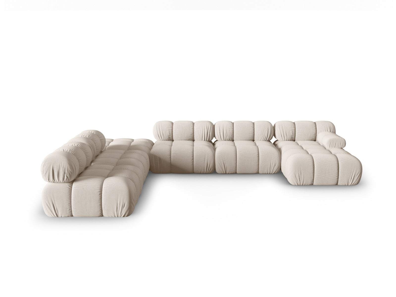 Bellis Modulares Panoramic Ecksofa links 7 Sitzer 282cm in Light Beige präsentiert im Onlineshop von KAQTU Design AG. Ecksofa links ist von Micadoni