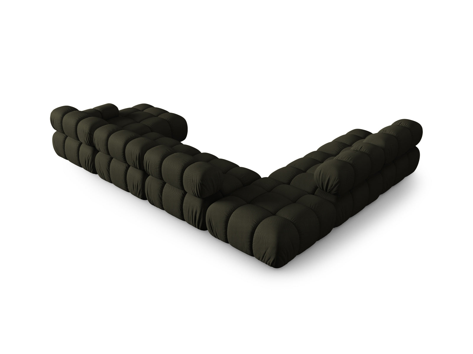 Stylisches, modulares Ecksofa Bellis in Amazon Green-Sonic, 7 Sitzer, 282 cm, ideal für großzügige Wohnräume und entspannte Stunden.