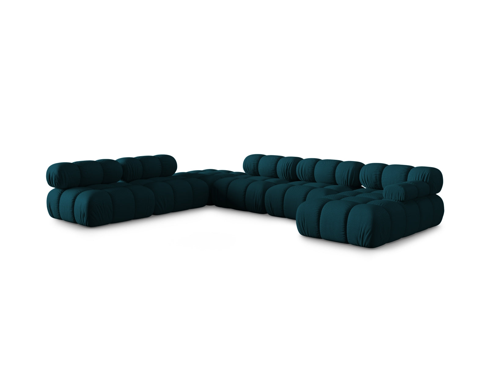 Elegantes Bellis Ecksofa in Navy Blue-Sonic, 7 Sitzer, 282 cm, modulares Design für stilvolle Wohnräume, präsentiert von KAQTU.