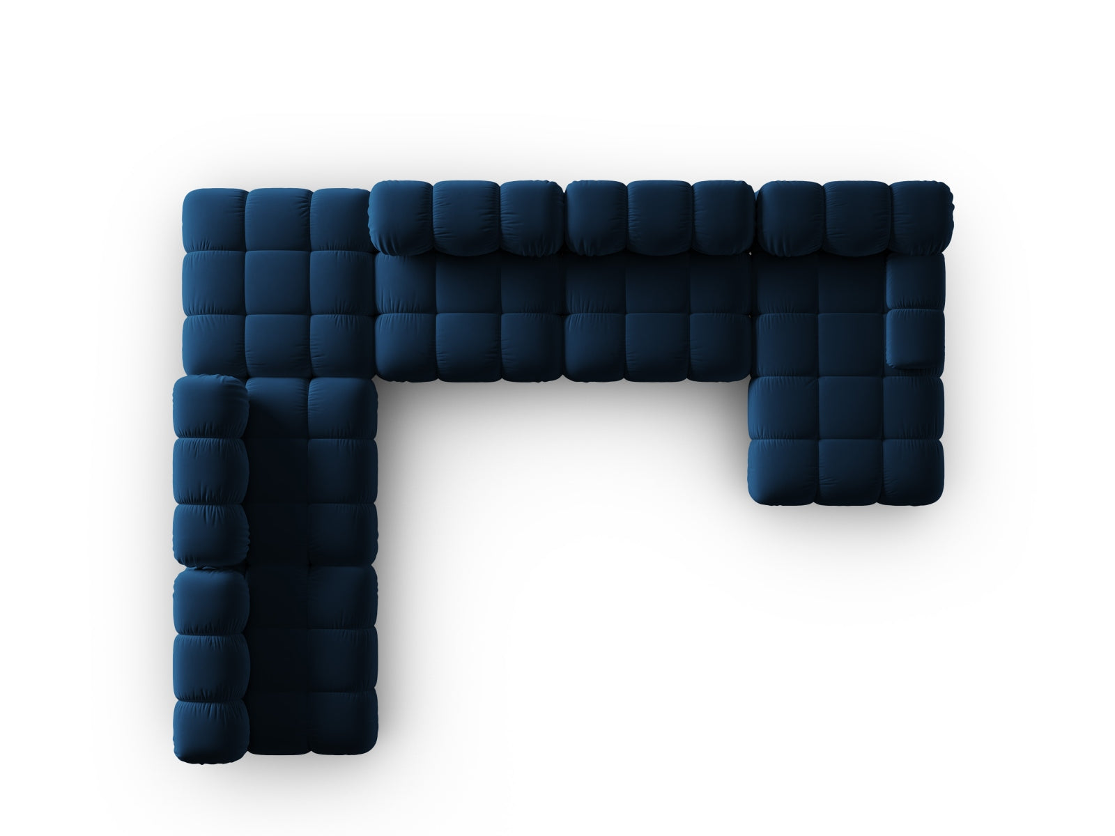 Entdecken Sie das Bellis Velour Ecksofa links – ein stilvolles 7-Sitzer Sofa mit 282 cm, das durch hochwertige Materialien und flexibles Design überzeugt.