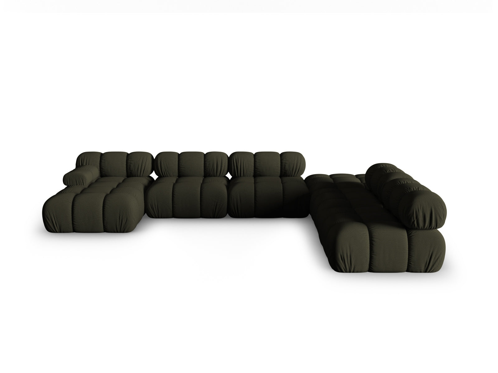 Bellis Modulares Panoramic Ecksofa rechts 7 Sitzer 282cm in Amazon Green-Sonic präsentiert im Onlineshop von KAQTU Design AG. Ecksofa rechts ist von Micadoni
