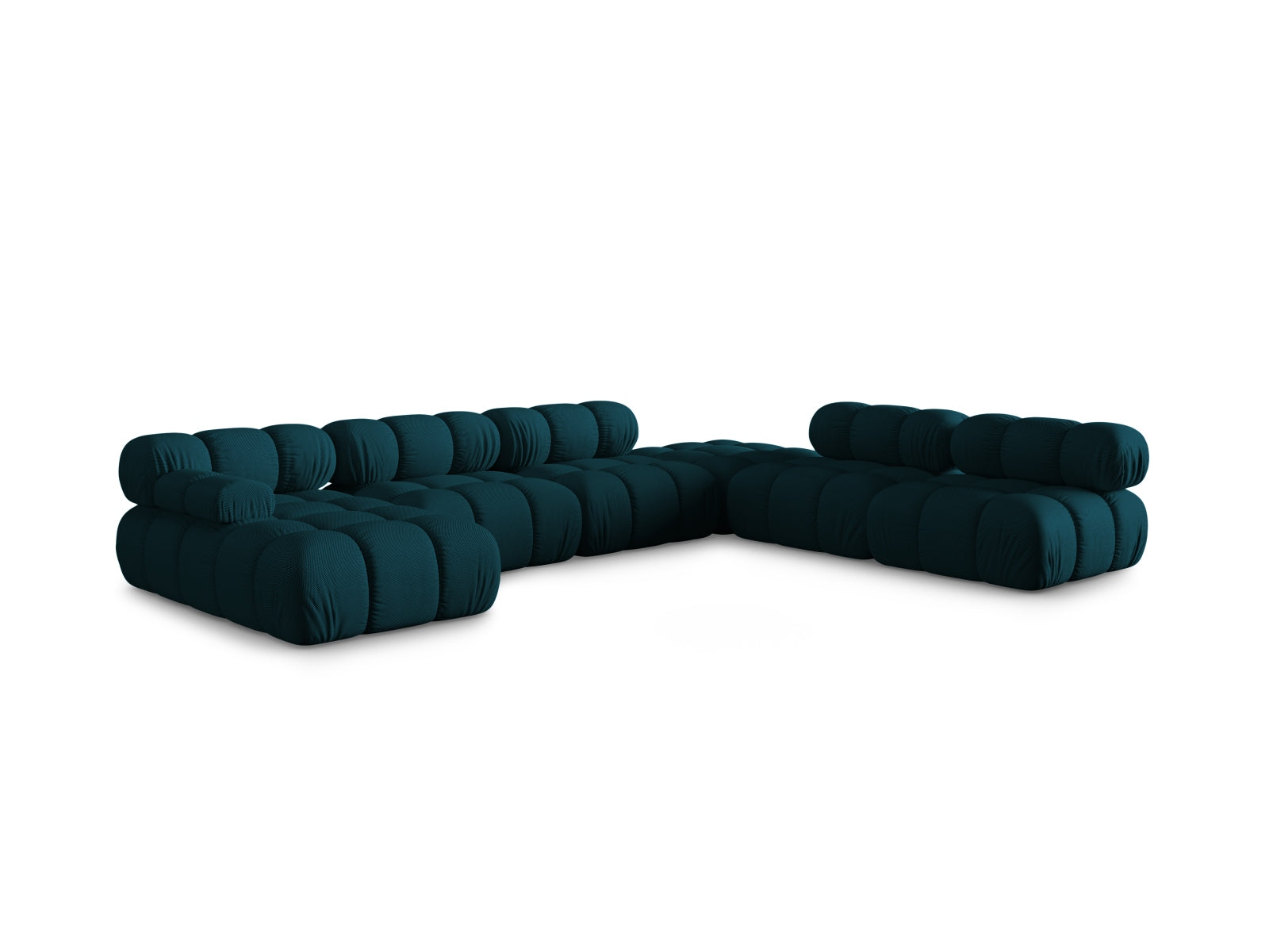 Elegantes Bellis Ecksofa in Navy Blue-Sonic, 7-Sitzer, 282 cm, ideal für stilvolle Wohnräume, präsentiert von Micadoni.