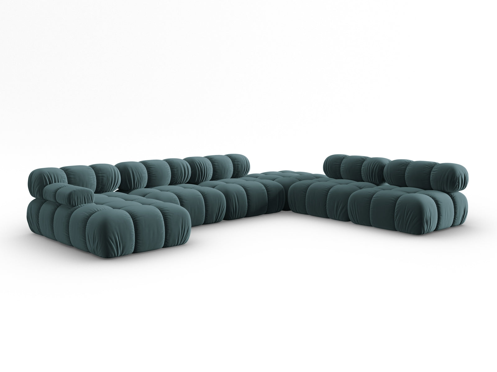 Erleben Sie das Bellis Velour Ecksofa von Micadoni – ein elegantes 7-Sitzer Sofa mit 282 cm, das Stil, Komfort und Funktionalität vereint.