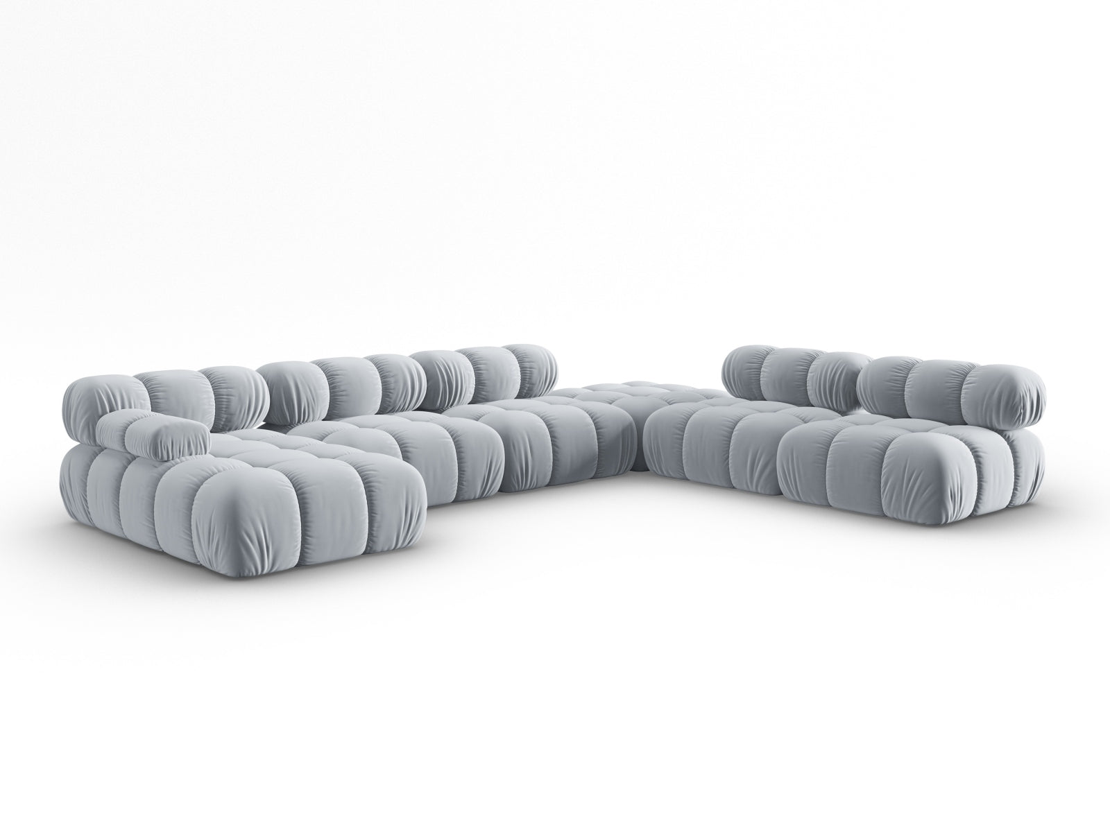 Erleben Sie das Bellis Velour Ecksofa von Micadoni – ein elegantes 7-Sitzer Sofa mit 282 cm, das Stil, Komfort und Funktionalität vereint.