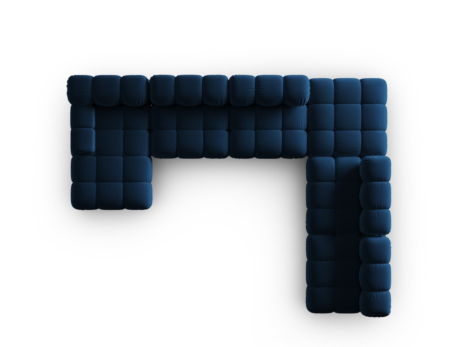 Entdecken Sie das Bellis Velour Ecksofa von Micadoni – ein luxuriöses 7-Sitzer Sofa mit modernem Design und praktischem Stauraum für Ihr Zuhause.