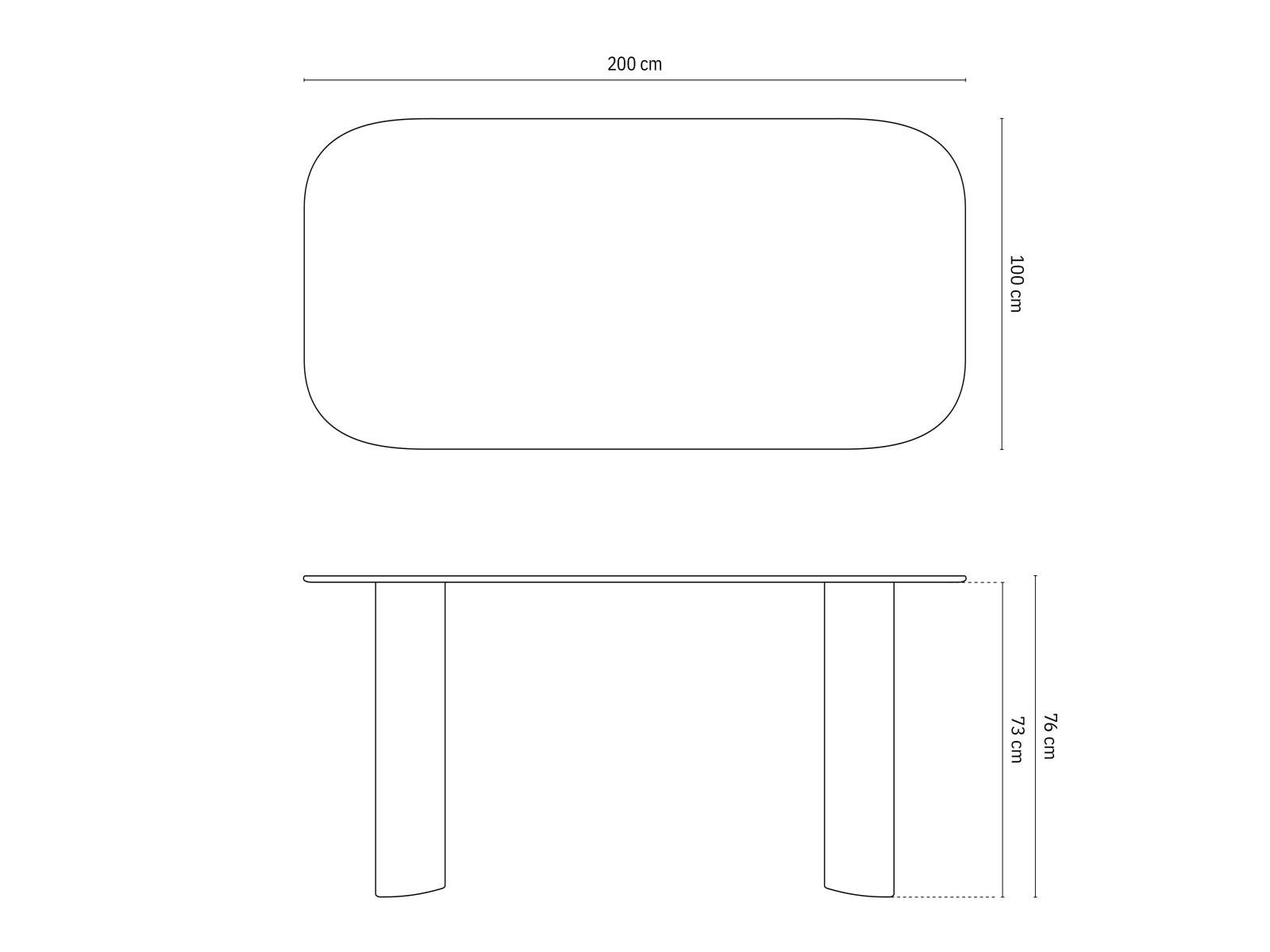 Esstisch Aggie 8 Plätze, 200x100 in präsentiert im Onlineshop von KAQTU Design AG. Esstisch ist von Micadoni