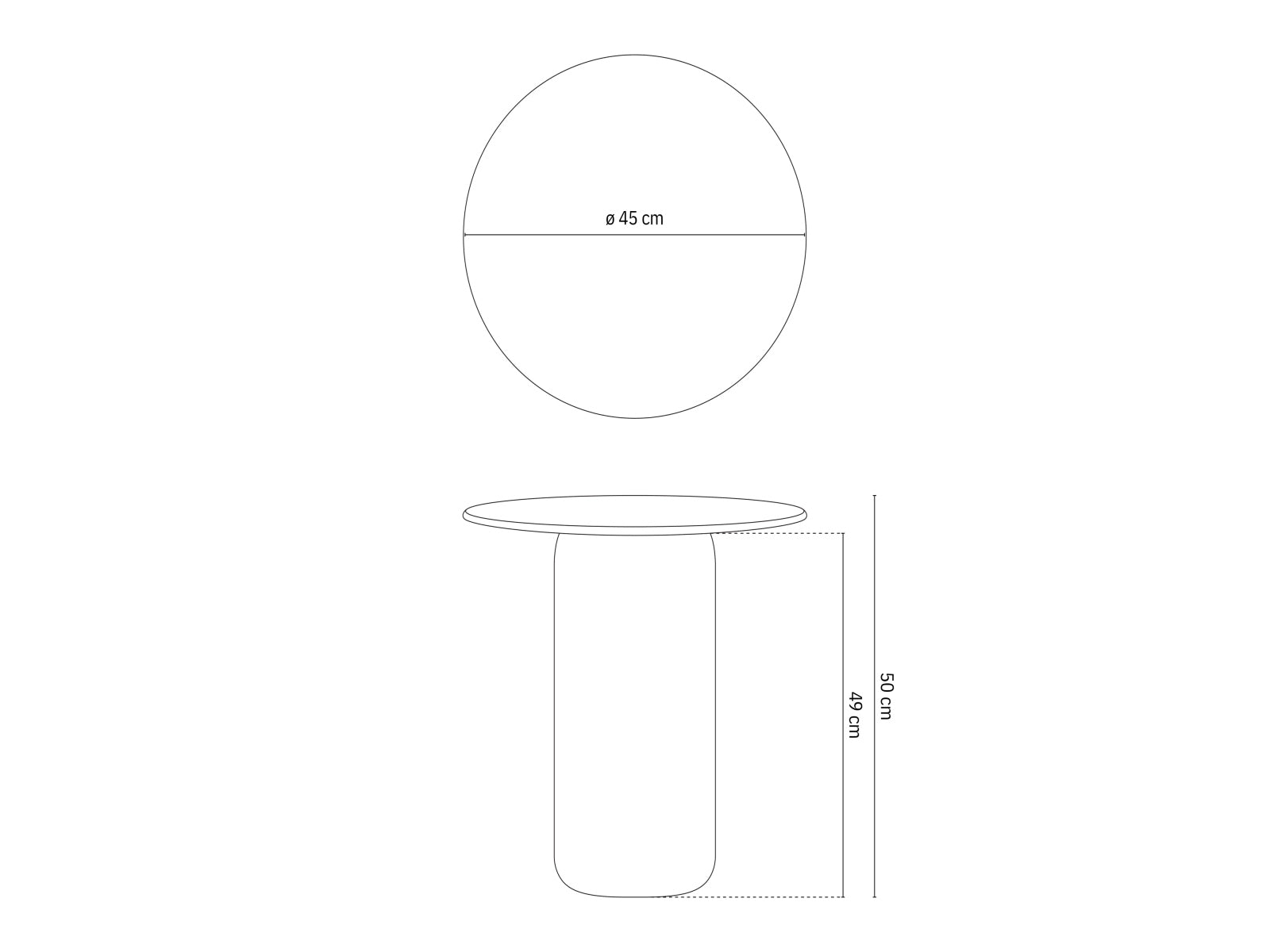 Beistelltisch Clementin, 45x45x50 in präsentiert im Onlineshop von KAQTU Design AG. Beistelltisch ist von Micadoni