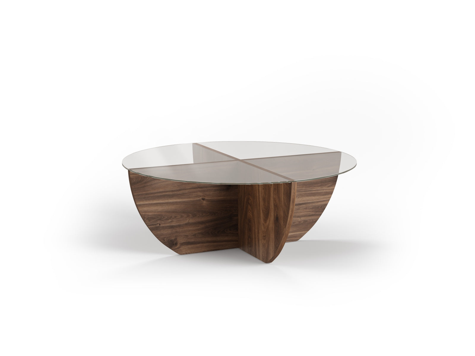 Astrid Glass Coffe Table in Transparent präsentiert im Onlineshop von KAQTU Design AG. Beistelltisch ist von Micadoni
