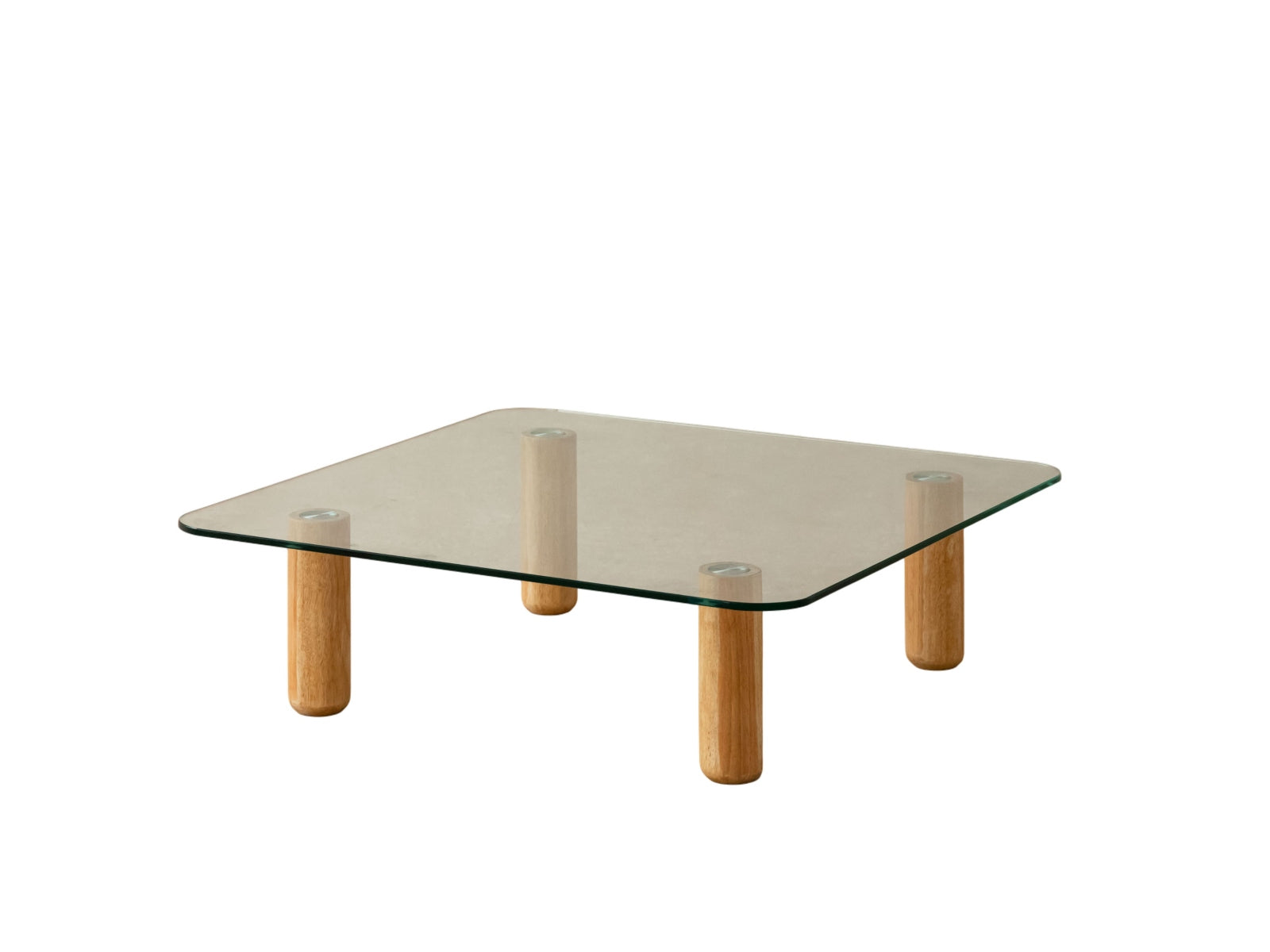 Kaffeetisch Moscarte Transparent, 90x90 in präsentiert im Onlineshop von KAQTU Design AG. Couchtisch ist von Micadoni
