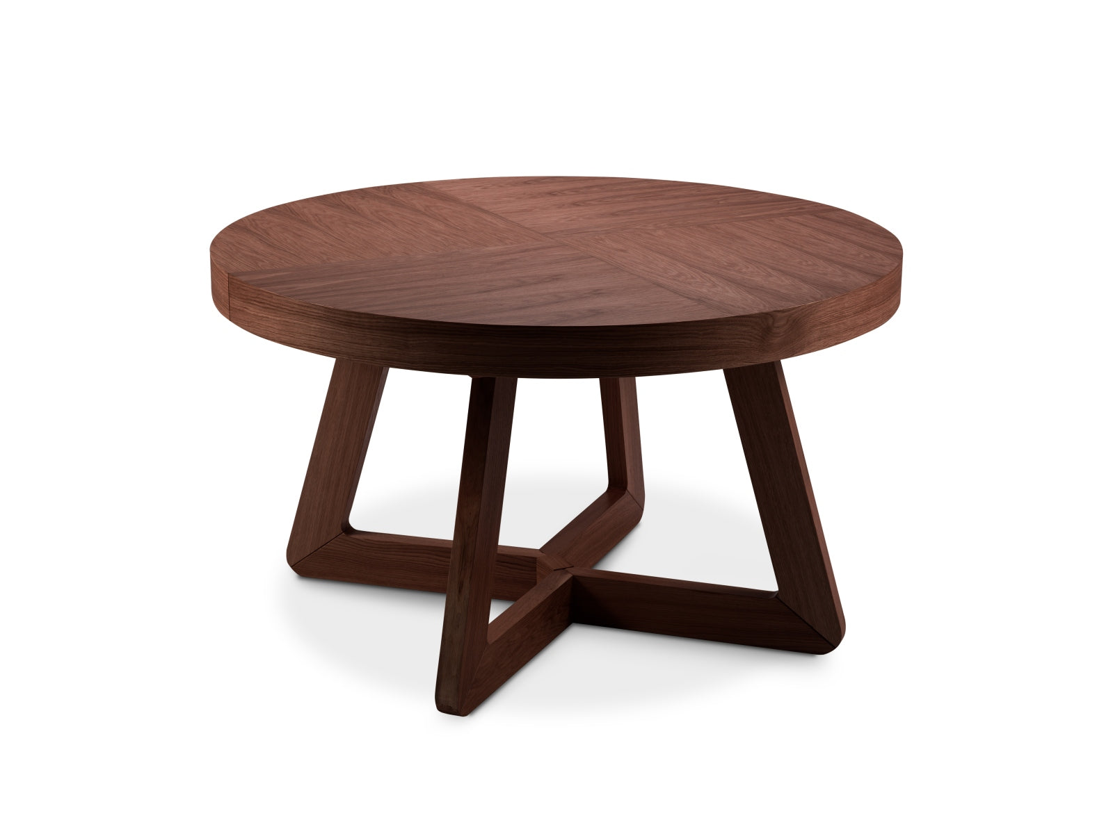 Dustin ausziehbarer Tisch 8 Sitzer in Dunkle Eiche Furnier präsentiert im Onlineshop von KAQTU Design AG. Esstisch ist von Micadoni