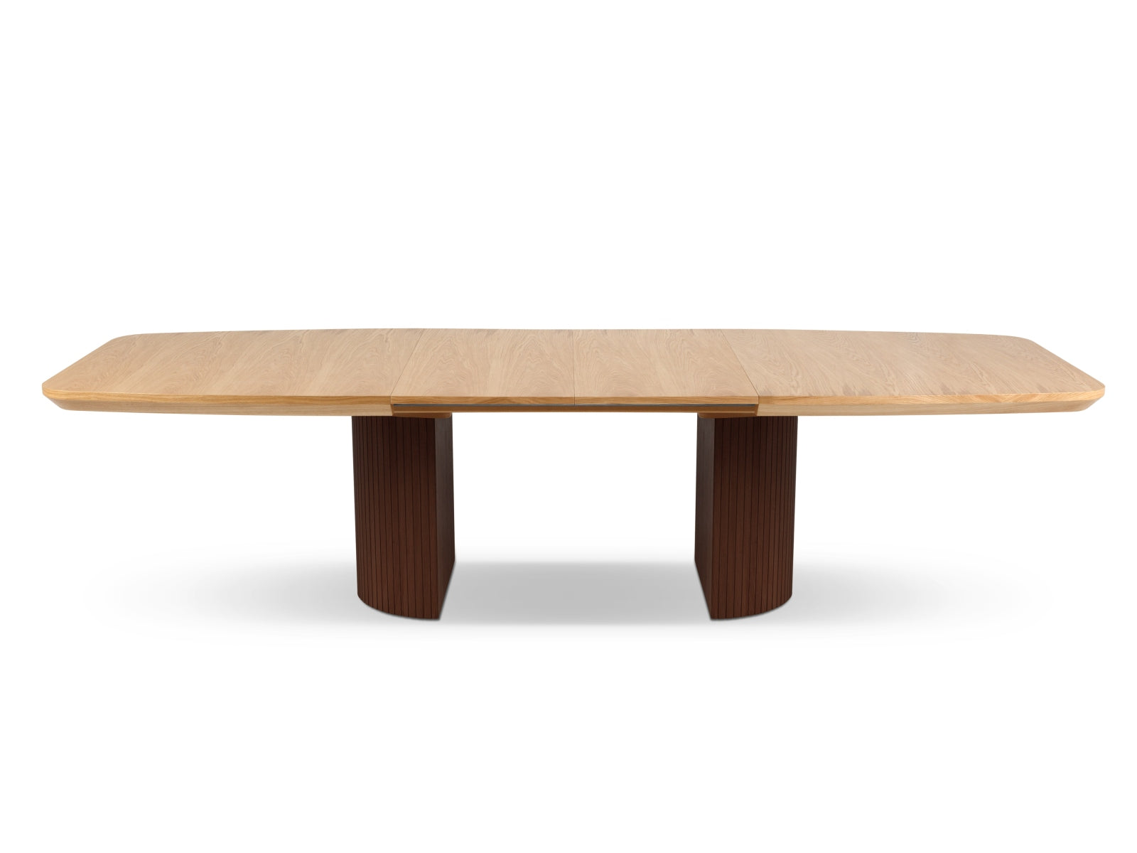 Moderner, ausziehbarer Esstisch "Toni" in Schwarz-Eiche, ideal für gesellige Abende mit bis zu 8 Personen, stilvolles Design für jedes Esszimmer.